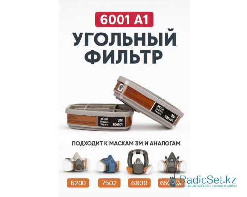 Угольный фильтр для респиратора 6001CN серии 3М